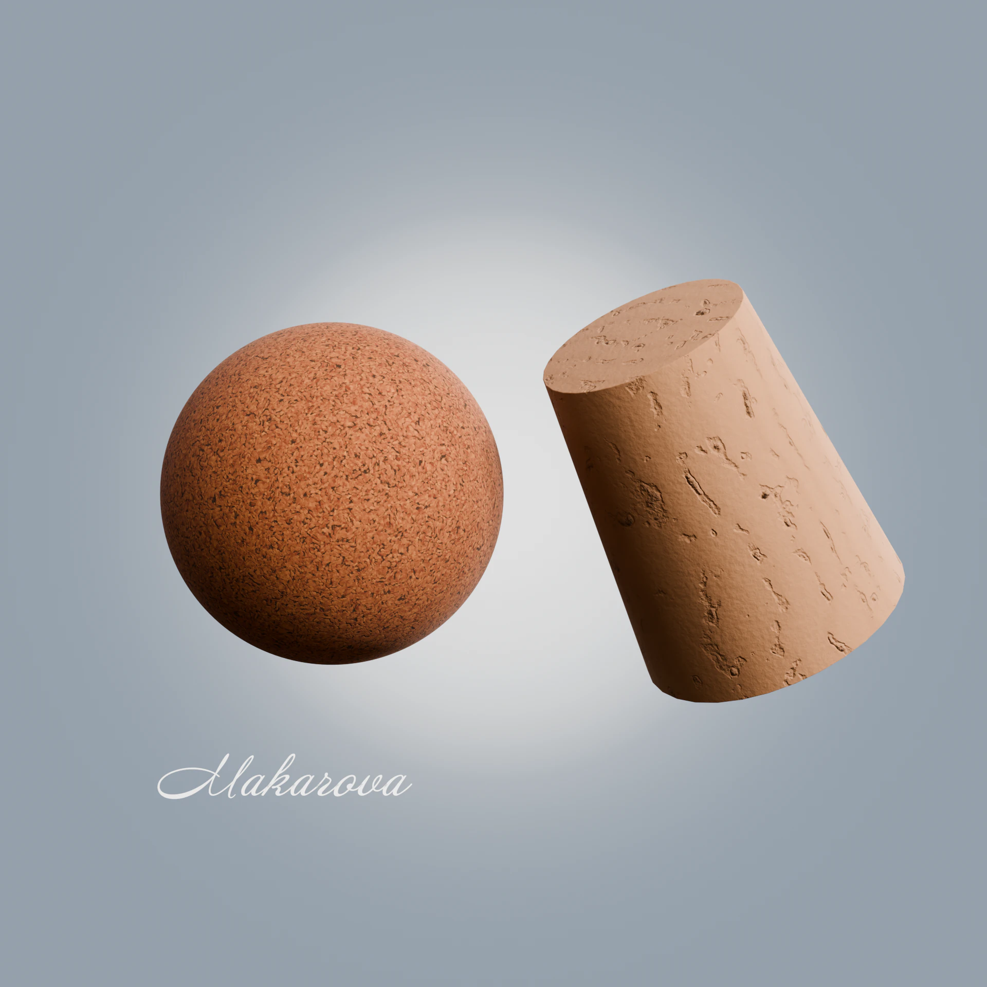 Procedural Cork Materials CG Textures .c4d .max .obj .3ds .fbx .stl .blend 