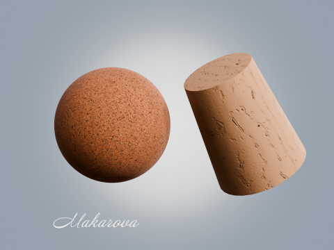 Procedural Cork Materials CG Texturen