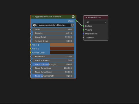 Procedural Cork Materials CG Texturen