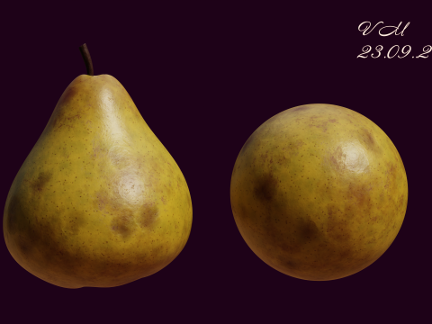Procedural Pear Material CG Текстури