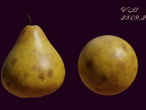 Procedural Pear Material CG Textures