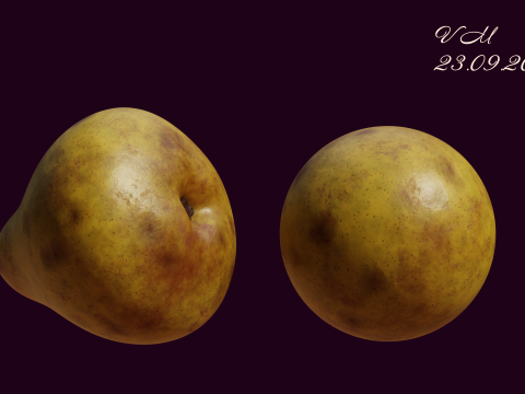 Procedural Pear Material CG テクスチャ