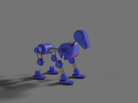 Robot Dog Model 3D