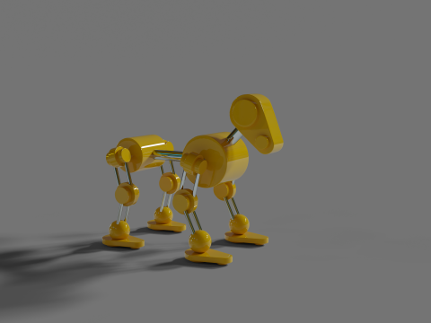 Robot Dog Model 3D