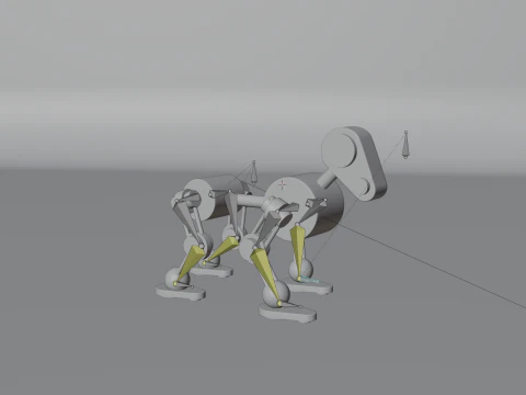 Robot Dog 3D Model