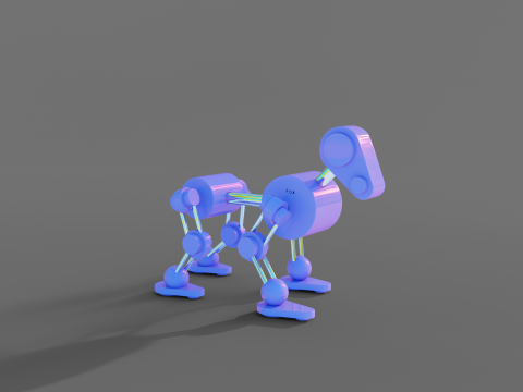 Robot Dog Model 3D