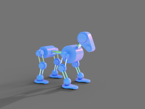 Robot Dog Model 3D