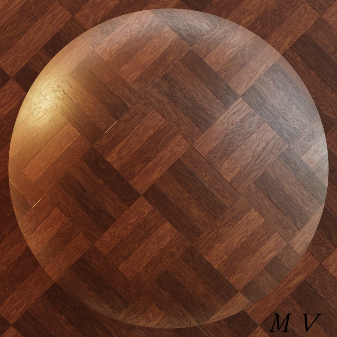 Procedural Parquet Wood Floor CG Textures .c4d .max .obj .3ds .fbx .stl .blend
