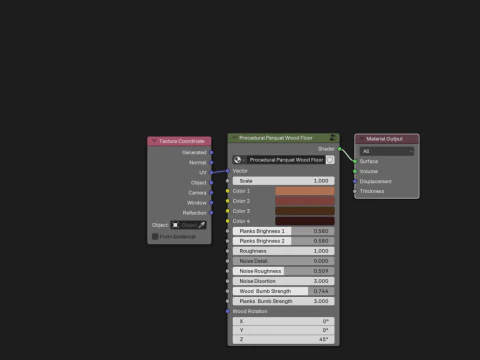 Procedural Parquet Wood Floor CG Textures