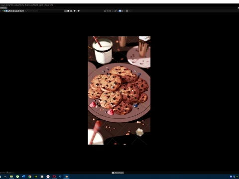 Anime Style cookies 3D Model