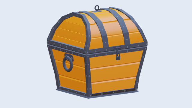 Chest-box- 3D Model .c4d .max .obj .3ds .fbx .stl .blend 
