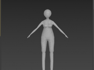 LowpolyWoman Modelo 3D