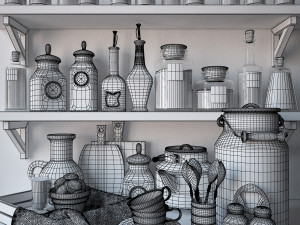 Kitchen Set 02 3D Model
