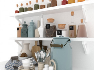 Kitchen Set 02 3D Model
