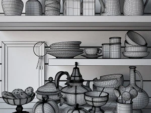 Kitchen Set 04 3D Model