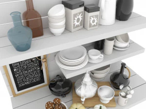 Kitchen Set 04 3D Model