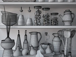 Kitchen Set 05 3D Model