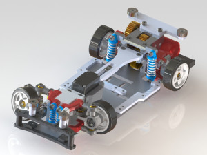 1-24 RWD drift chassis kit 3D 프린트 모델