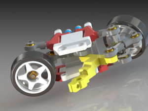 1-24 RWD drift chassis kit 3D 프린트 모델