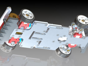 1-24 RWD drift chassis kit 3D 프린트 모델