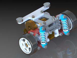 1-24 RWD drift chassis kit 3D 프린트 모델