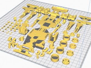 1-24 RWD drift chassis kit 3D 프린트 모델