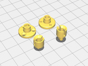 1-24 RWD drift chassis kit 3D 프린트 모델