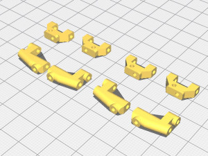 1-24 RWD drift chassis kit 3D 프린트 모델