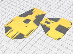 1-24 RWD drift chassis kit 3D 프린트 모델