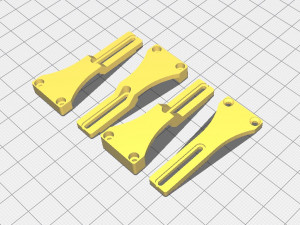 1-24 RWD drift chassis kit 3D 프린트 모델