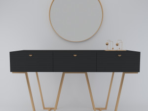Modern console table Model 3D