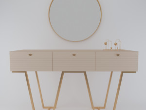 Modern console table 3D Model