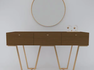 Nowoczesny stolik konsolowy Model 3D
