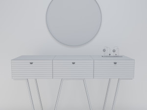 Modern console table 3D Model