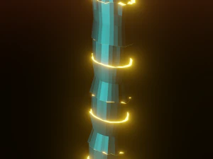 Cyber Katanas 3D Blender CG Textures