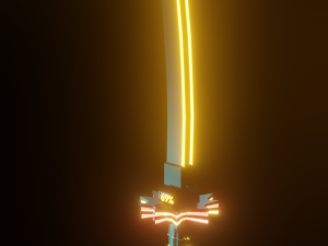 Cyber Katanas 3D Blender Texturas CG
