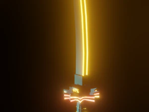 Cyber Katanas 3D Blender CG Textures