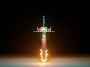 Fantasy sword CG 纹理