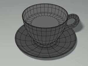 Black coffe 3D Model