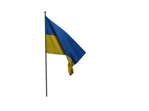 Ukrainian flag 3D 模型