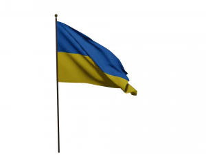 Ukrainian flag 3D Model