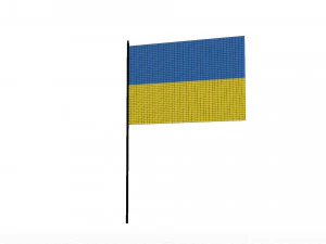 Ukrainian flag 3D Model