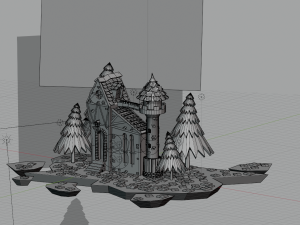 Night castle Modelo 3D