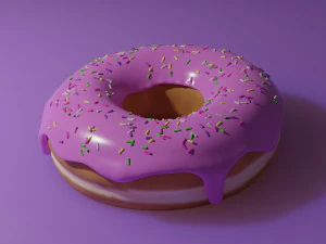 Donut Doce Modelo 3D