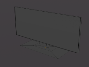 Black TV with pictures 3Dモデル
