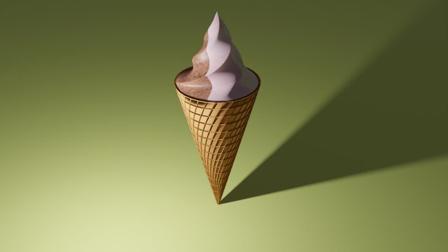 Sweet Ice Cream 3D Model .c4d .max .obj .3ds .fbx .stl .blend 