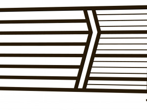 Iron balcony railing 3Dモデル