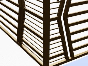 Iron balcony railing 3Dモデル