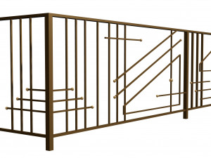 Iron balcony railing Modèle 3D