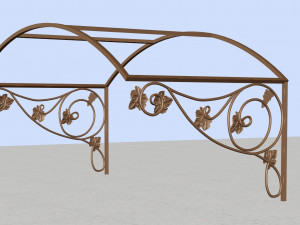 Wrought iron canopy 3D Модель